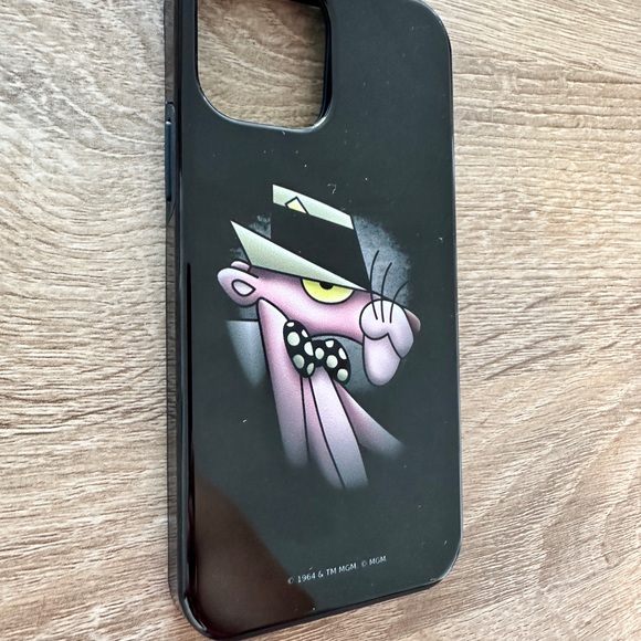 iPhone 15 Pink Panther Smooth Panther Case - Picture 3 of 4